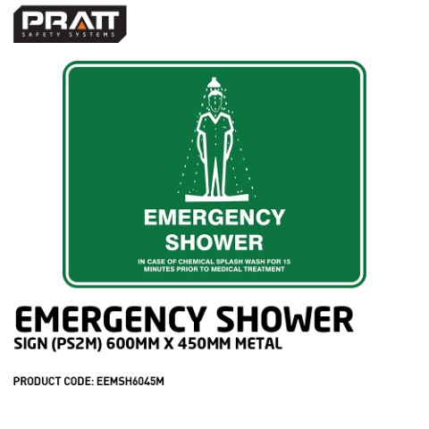 PRATT EMERGENCY SHOWER PIC (PS2M) 600 X 450 METAL